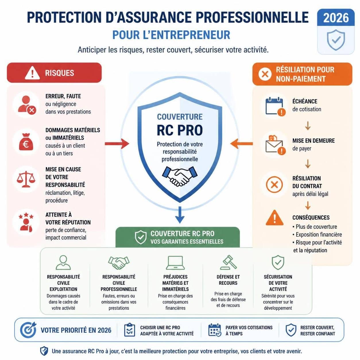 d&eacute;couvrez les solutions d'assurance professionnelle disponibles apr&egrave;s une r&eacute;siliation pour non-paiement et comment prot&eacute;ger votre activit&eacute; malgr&eacute; cette situation.